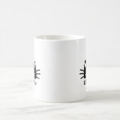 カスタムできる猫の名前入りCat Dadグッズ コーヒーマグカップ (中央)