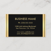 カスタムでエレガントでモノグラムのな金ゴールドのドイツ体「R 名刺 (裏面)