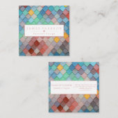 カスタムでカラフルでモダンな正方形の名刺 スクエア名刺 (正面/裏面)