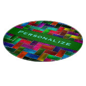 カスタムでカラフルなガラスモザイク・ガラスのまな板 カッティングボード (角)