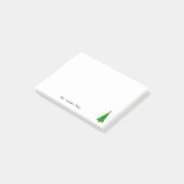 カスタムでカラフルなクリスマスツリーの休日メッセージ ポストイット (アングル)