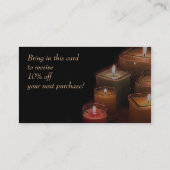 カスタムでスタイリッシュな黒は名刺の良否を明りにすかして調べます 名刺 (裏面)