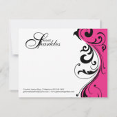 カスタムでスタイリッシュなNotecards ノートカード (裏面)