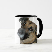 カスタムでスローガンを思い出すペット写真RIPドッグ マグカップ (正面右)