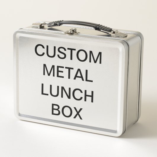 カスタムでパーソナライズでクラシックな金属のお弁当箱 メタルランチボックス (正面)