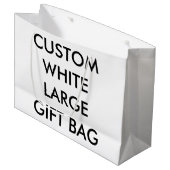 カスタムでパーソナライズで大きい光沢のあるギフトバッグ ラージペーパーバッグ (正面アングル)