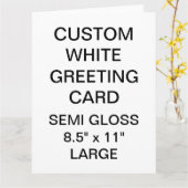 カスタムでパーソナライズで大きい写真の挨拶状 カード (黄色い花)