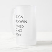 カスタムでパーソナライズで大きい16ozによって曇らされるビールガラス フロストグラスビールジョッキ (正面左)