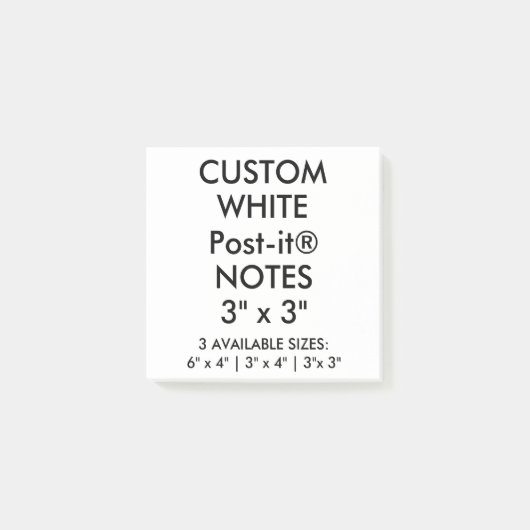 カスタムでパーソナライズで大きい3"正方形の後it®ノート ポストイット (正面)