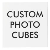 カスタムでパーソナライズで大きい4"写真の立方体 フォトキューブ (右)
