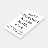 カスタムでパーソナライズで大きい6" x 4"後it®ノート ポストイット (アングル)