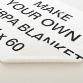 カスタムでパーソナライズで大きい80" x 60" Sherpa毛布 シェルパブランケット (3/4)