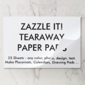 カスタムでパーソナライズで大きいTearawayの紙のパッド ペーパーパッド (折り畳み)