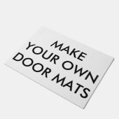 カスタムでパーソナライズで小さいドア・マットのブランクのテンプレート ドアマット (アングル)