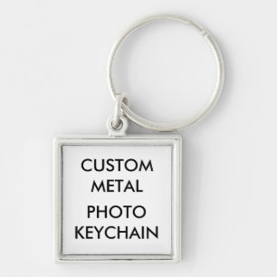 カスタムでパーソナライズで小さい正方形の写真Keychain キーホルダー