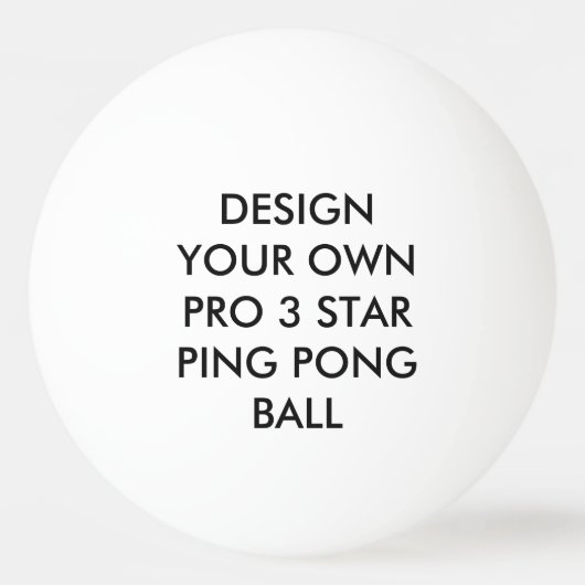 カスタムでパーソナライズで白い中級のピンポン球 卓球ボール (正面)