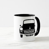 カスタムでパーソナライズで白いMorrisの未成年者のマグ マグカップ (正面右)