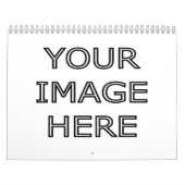 カスタムでパーソナライズで空白のなカレンダーのテンプレート カレンダー (カバー)