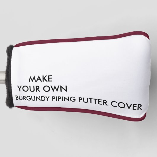 カスタムでパーソナライズで赤い運搬人のゴルフクラブカバー ゴルフヘッドカバー (正面)