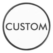 カスタムでパーソナライズなアイスホッケー用パックのブランクのテンプレート アイスホッケーパック (正面)