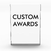 カスタムでパーソナライズなアクリル賞のブランクのテンプレート フォトブロック (正面)