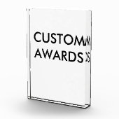 カスタムでパーソナライズなアクリル賞のブランクのテンプレート フォトブロック (右)