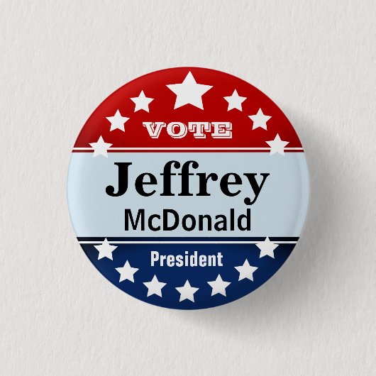 カスタムでパーソナライズなキャンペーンテンプレート 缶バッジ (正面)