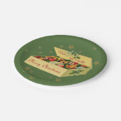 カスタムでパーソナライズなクリスマスのクッキーの紙皿 ペーパープレート (アングル)