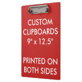 カスタムでパーソナライズなクリップボードのブランクのテンプレート クリップボード (左)