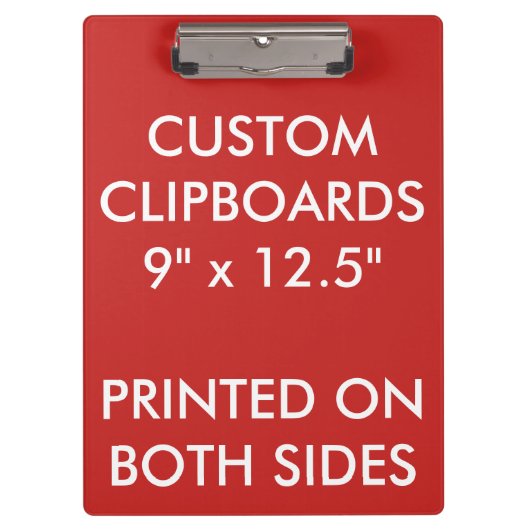 カスタムでパーソナライズなクリップボードのブランクのテンプレート クリップボード (正面)