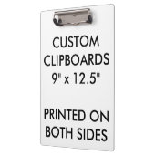 カスタムでパーソナライズなクリップボードのブランクのテンプレート クリップボード (左)