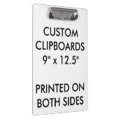 カスタムでパーソナライズなクリップボードのブランクのテンプレート クリップボード (右)