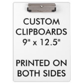 カスタムでパーソナライズなクリップボードのブランクのテンプレート クリップボード (正面)