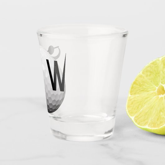 カスタムでパーソナライズなゴルフウィスキーの小グラス ショットグラス (右)
