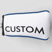 カスタムでパーソナライズなゴルフクラブカバーブランクのテンプレート ゴルフヘッドカバー (正面)