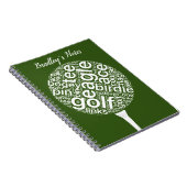 カスタムでパーソナライズなゴルフ ノートブック (右側)