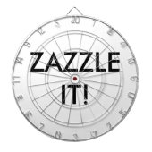 カスタムでパーソナライズなダート盤のブランクのテンプレート ダーツボード (正面)