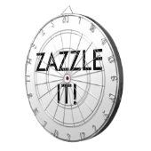 カスタムでパーソナライズなダート盤のブランクのテンプレート ダーツボード (正面右)