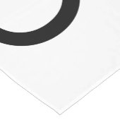 カスタムでパーソナライズなテーブルのランナーのブランクのテンプレート ショートテーブルランナー (コーナー)