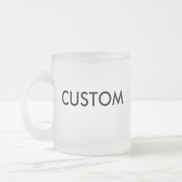 カスタムでパーソナライズなビールガラスのブランクのテンプレート フロストグラスマグカップ