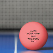 カスタムでパーソナライズなピンクのピンポン球 卓球ボール (ネット)