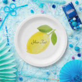 カスタムでパーソナライズなレモン版 ペーパープレート (パーティー)