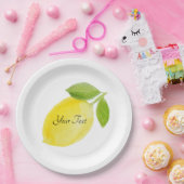 カスタムでパーソナライズなレモン版 ペーパープレート (パーティー)