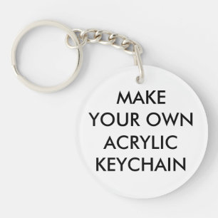 カスタムでパーソナライズな円形のアクリルのKeychain キーホルダー
