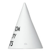 カスタムでパーソナライズな円錐形のパーティーの帽子のブランクのテンプレート パーティーハット (右)