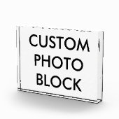 カスタムでパーソナライズな写真のブロックのブランクのテンプレート フォトブロック (右)