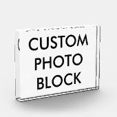 カスタムでパーソナライズな写真のブロックのブランクのテンプレート フォトブロック (左)