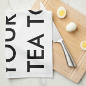 カスタムでパーソナライズな台所ふきん キッチンタオル (四つ折り)