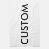 カスタムでパーソナライズな台所タオルのブランクのテンプレート キッチンタオル (縦)