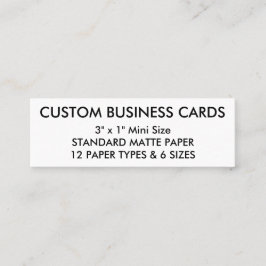 カスタムでパーソナライズな名刺の空白のなテンプレート スキニー名刺